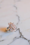 Pink Crystal Statement Ring by Unsigned Beauty - Vintage Meet Modern Vintage Jewelry - Chicago, Illinois - #oldhollywoodglamour #vintagemeetmodern #designervintage #jewelrybox #antiquejewelry #vintagejewelry