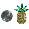 Rhinestone Pineapple Brooch by Vintage Meet Modern - Vintage Meet Modern Vintage Jewelry - Chicago, Illinois - #oldhollywoodglamour #vintagemeetmodern #designervintage #jewelrybox #antiquejewelry #vintagejewelry