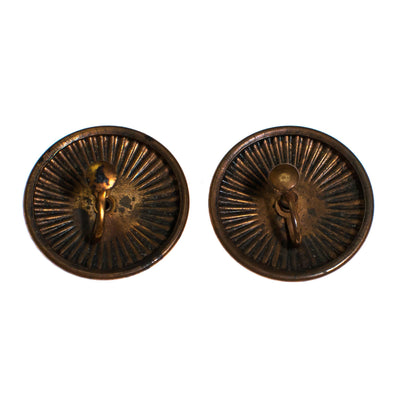 Vintage King Tut Copper Statement Earrings by King Tut - Vintage Meet Modern Vintage Jewelry - Chicago, Illinois - #oldhollywoodglamour #vintagemeetmodern #designervintage #jewelrybox #antiquejewelry #vintagejewelry