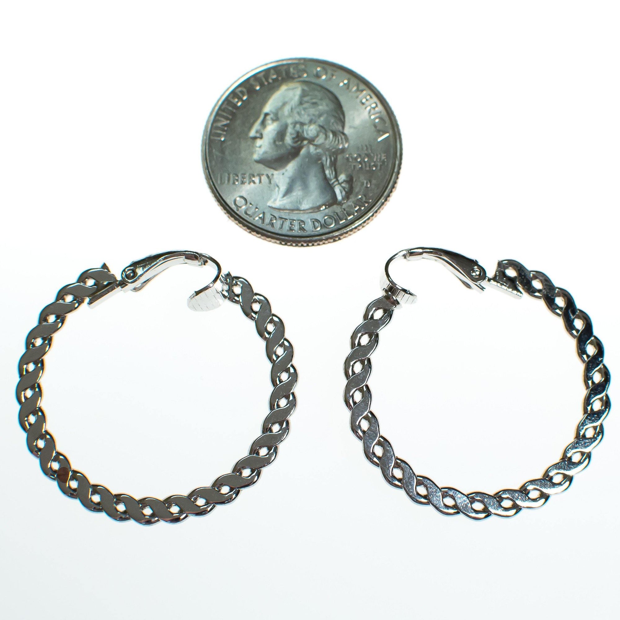 Vintage Lewis Segal Braided Hoop Earrings by Vintage Meet Modern - Vintage Meet Modern Vintage Jewelry - Chicago, Illinois - #oldhollywoodglamour #vintagemeetmodern #designervintage #jewelrybox #antiquejewelry #vintagejewelry