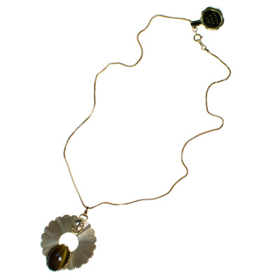 Tigers Eye Egyptian Revival Medallion Necklace by Vintage Meet Modern - Vintage Meet Modern Vintage Jewelry - Chicago, Illinois - #oldhollywoodglamour #vintagemeetmodern #designervintage #jewelrybox #antiquejewelry #vintagejewelry