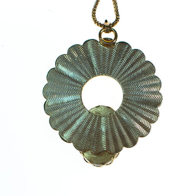 Tigers Eye Egyptian Revival Medallion Necklace by Vintage Meet Modern - Vintage Meet Modern Vintage Jewelry - Chicago, Illinois - #oldhollywoodglamour #vintagemeetmodern #designervintage #jewelrybox #antiquejewelry #vintagejewelry