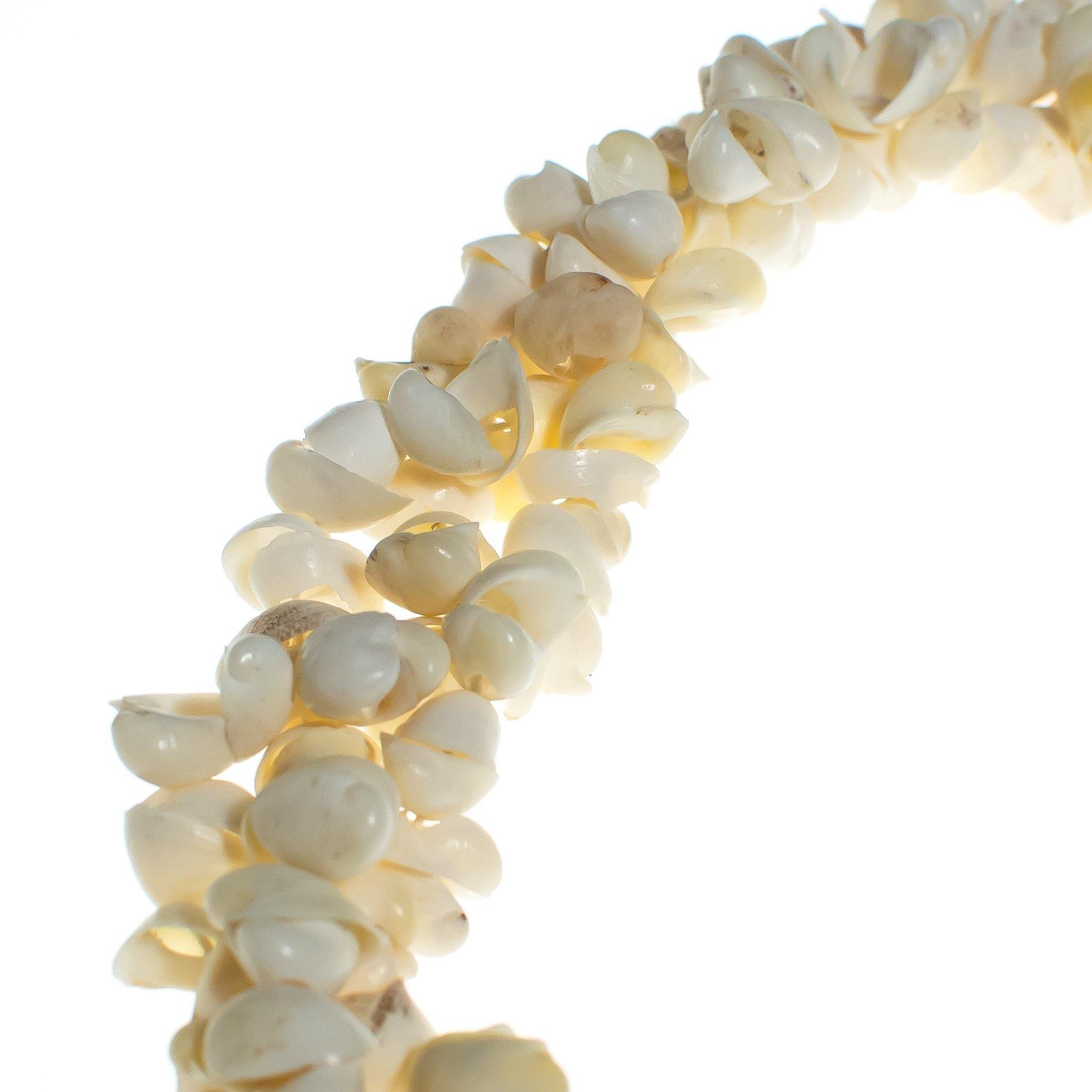 White Triple Strand Shell Necklace by Vintage Meet Modern - Vintage Meet Modern Vintage Jewelry - Chicago, Illinois - #oldhollywoodglamour #vintagemeetmodern #designervintage #jewelrybox #antiquejewelry #vintagejewelry