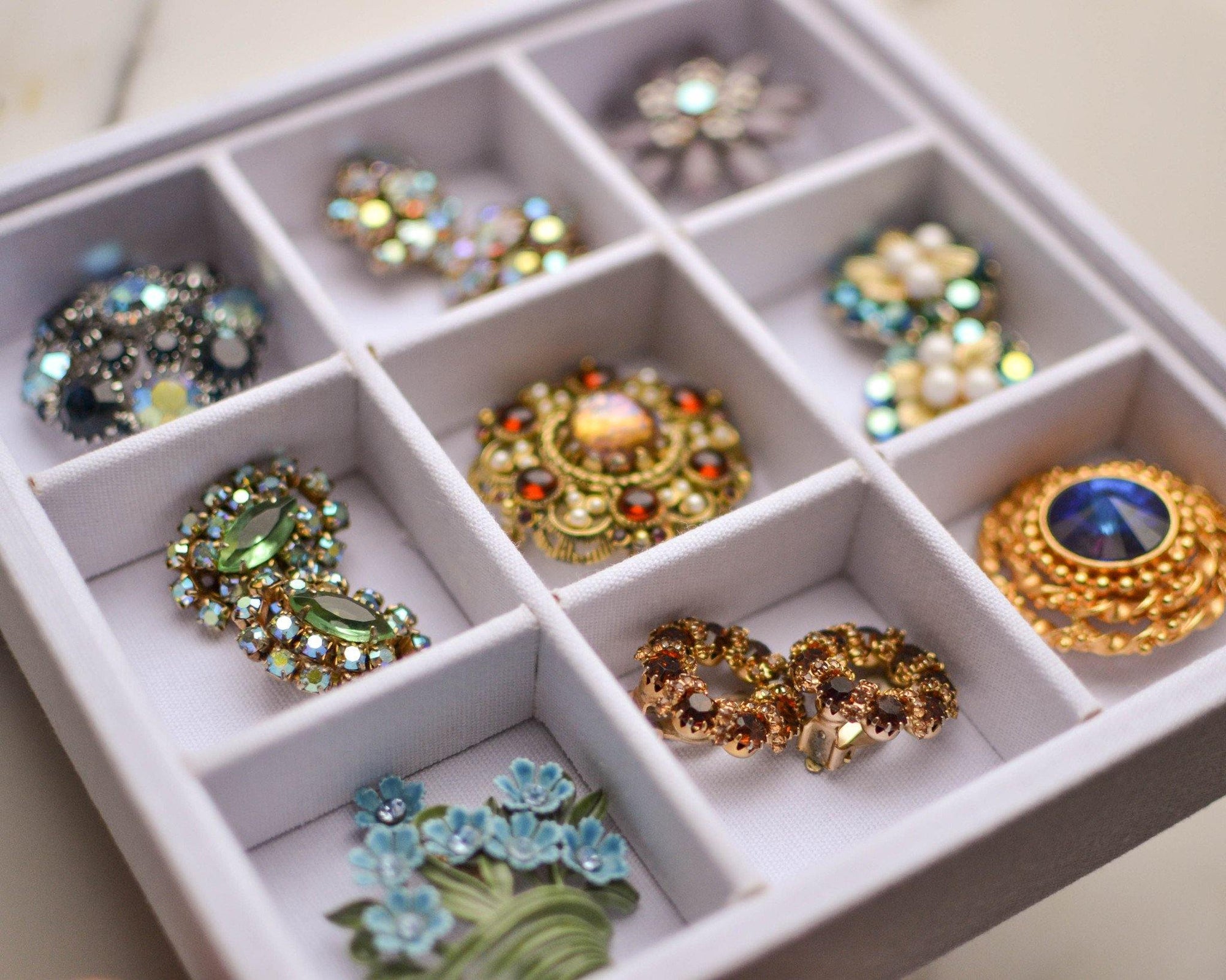 Turquoise, Pearl and Gold Filigree Earrings by West Germany - Vintage Meet Modern Vintage Jewelry - Chicago, Illinois - #oldhollywoodglamour #vintagemeetmodern #designervintage #jewelrybox #antiquejewelry #vintagejewelry