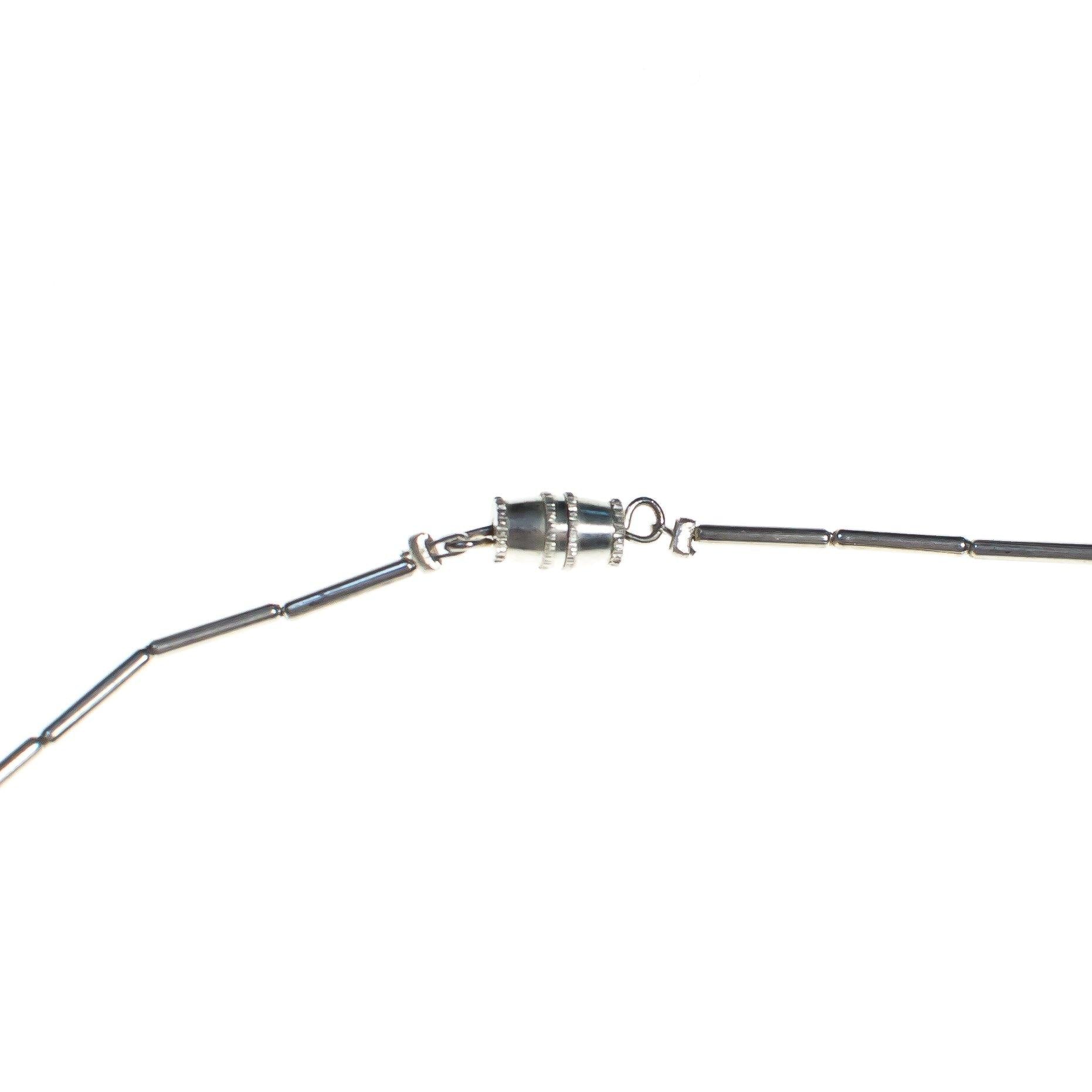 Sterling Silver and Turquoise Necklace by Vintage Meet Modern - Vintage Meet Modern Vintage Jewelry - Chicago, Illinois - #oldhollywoodglamour #vintagemeetmodern #designervintage #jewelrybox #antiquejewelry #vintagejewelry