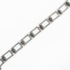 Art Deco Blue Emerald Cut Crystal and Diamante Rhinestone Bracelet by Vintage Meet Modern - Vintage Meet Modern Vintage Jewelry - Chicago, Illinois - #oldhollywoodglamour #vintagemeetmodern #designervintage #jewelrybox #antiquejewelry #vintagejewelry