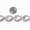 Vintage Vendome Art Deco Rhinestone Diamante Crystal Bracelet in Silver Tone by Vintage Meet Modern - Vintage Meet Modern Vintage Jewelry - Chicago, Illinois - #oldhollywoodglamour #vintagemeetmodern #designervintage #jewelrybox #antiquejewelry #vintagejewelry