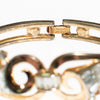 Vintage Crown Trifari Pearl and Diamante Rhinestone Articulated Hinged Bangle Bracelet by Crown Trifari - Vintage Meet Modern Vintage Jewelry - Chicago, Illinois - #oldhollywoodglamour #vintagemeetmodern #designervintage #jewelrybox #antiquejewelry #vintagejewelry