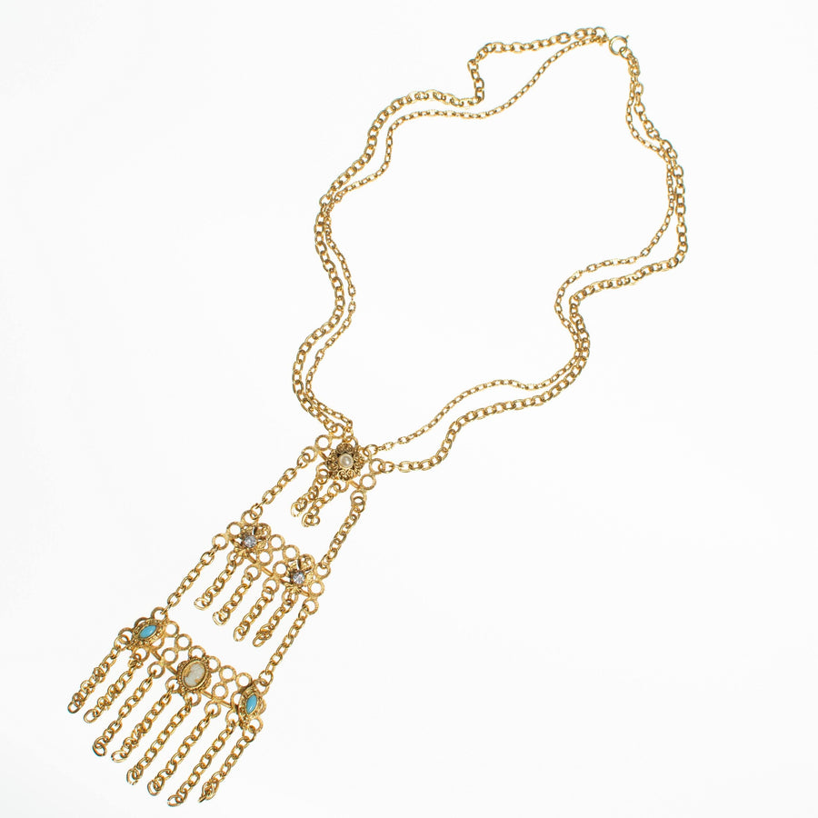 Florenza Tassel Necklace by Florenza - Vintage Meet Modern Vintage Jewelry - Chicago, Illinois - #oldhollywoodglamour #vintagemeetmodern #designervintage #jewelrybox #antiquejewelry #vintagejewelry