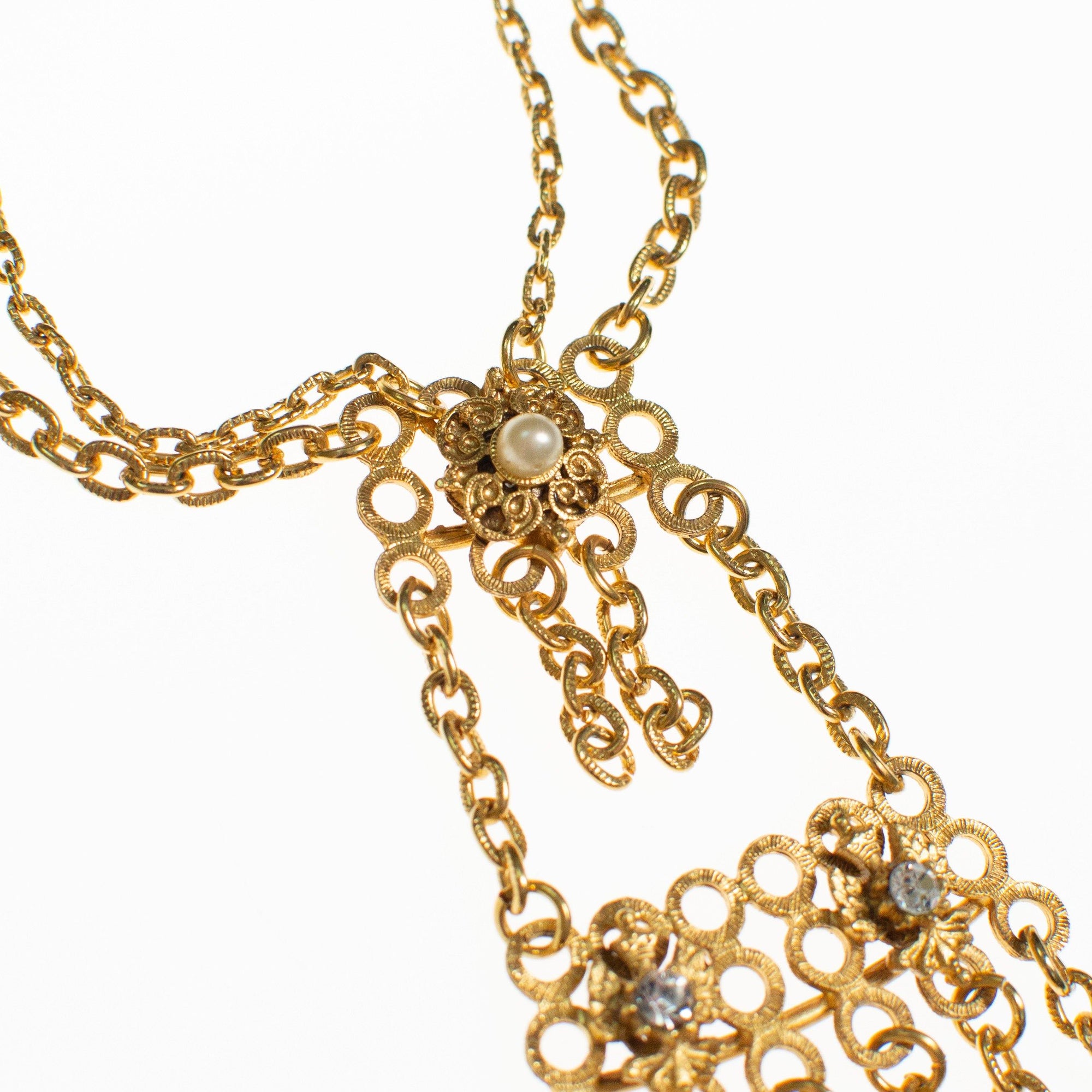 Florenza Tassel Necklace by Florenza - Vintage Meet Modern Vintage Jewelry - Chicago, Illinois - #oldhollywoodglamour #vintagemeetmodern #designervintage #jewelrybox #antiquejewelry #vintagejewelry