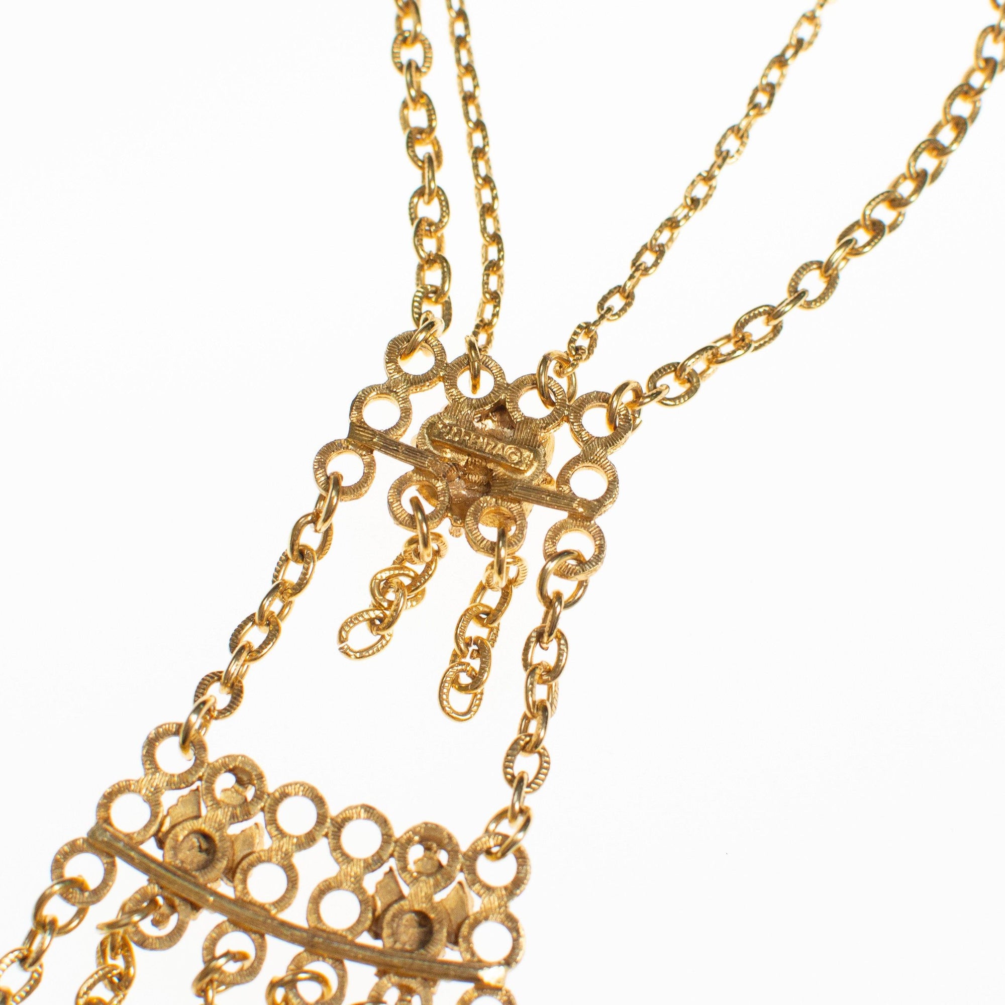 Florenza Tassel Necklace by Florenza - Vintage Meet Modern Vintage Jewelry - Chicago, Illinois - #oldhollywoodglamour #vintagemeetmodern #designervintage #jewelrybox #antiquejewelry #vintagejewelry