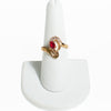 Garnet Crystal Statement Ring by Vintage Meet Modern - Vintage Meet Modern Vintage Jewelry - Chicago, Illinois - #oldhollywoodglamour #vintagemeetmodern #designervintage #jewelrybox #antiquejewelry #vintagejewelry