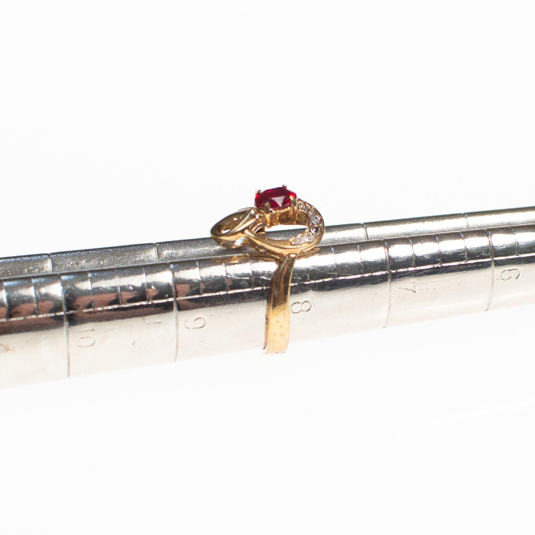 Garnet Crystal Statement Ring by Vintage Meet Modern - Vintage Meet Modern Vintage Jewelry - Chicago, Illinois - #oldhollywoodglamour #vintagemeetmodern #designervintage #jewelrybox #antiquejewelry #vintagejewelry