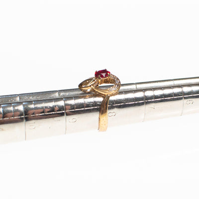 Garnet Crystal Statement Ring by Vintage Meet Modern - Vintage Meet Modern Vintage Jewelry - Chicago, Illinois - #oldhollywoodglamour #vintagemeetmodern #designervintage #jewelrybox #antiquejewelry #vintagejewelry