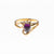 Pear Shaped Amethyst Crystal with Diamante Accents