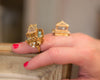 Ciner Pagoda Ring by Ciner - Vintage Meet Modern Vintage Jewelry - Chicago, Illinois - #oldhollywoodglamour #vintagemeetmodern #designervintage #jewelrybox #antiquejewelry #vintagejewelry