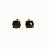 Black Faceted Stud Earring by Vintage Meet Modern  - Vintage Meet Modern Vintage Jewelry - Chicago, Illinois - #oldhollywoodglamour #vintagemeetmodern #designervintage #jewelrybox #antiquejewelry #vintagejewelry
