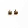 Black Faceted Stud Earring by Vintage Meet Modern - Vintage Meet Modern Vintage Jewelry - Chicago, Illinois - #oldhollywoodglamour #vintagemeetmodern #designervintage #jewelrybox #antiquejewelry #vintagejewelry
