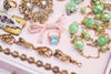Vintage Light Green Aurora Borealis Crystal Cluster Earrings by Vintage Meet Modern  - Vintage Meet Modern Vintage Jewelry - Chicago, Illinois - #oldhollywoodglamour #vintagemeetmodern #designervintage #jewelrybox #antiquejewelry #vintagejewelry