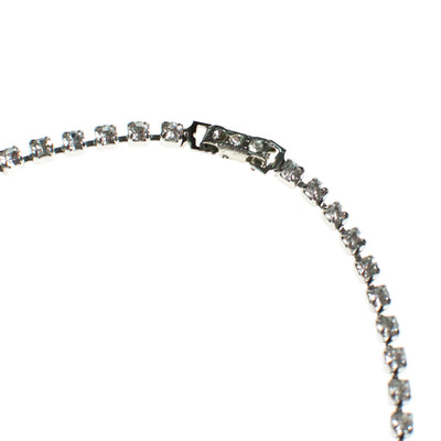 Vintage Art Deco Sapphire and Diamante Crystal Rhinestone Necklace by Vintage Meet Modern - Vintage Meet Modern Vintage Jewelry - Chicago, Illinois - #oldhollywoodglamour #vintagemeetmodern #designervintage #jewelrybox #antiquejewelry #vintagejewelry