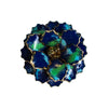 Vintage Blue and Green Enamel Painted Flower Brooch by Vintage Meet Modern  - Vintage Meet Modern Vintage Jewelry - Chicago, Illinois - #oldhollywoodglamour #vintagemeetmodern #designervintage #jewelrybox #antiquejewelry #vintagejewelry