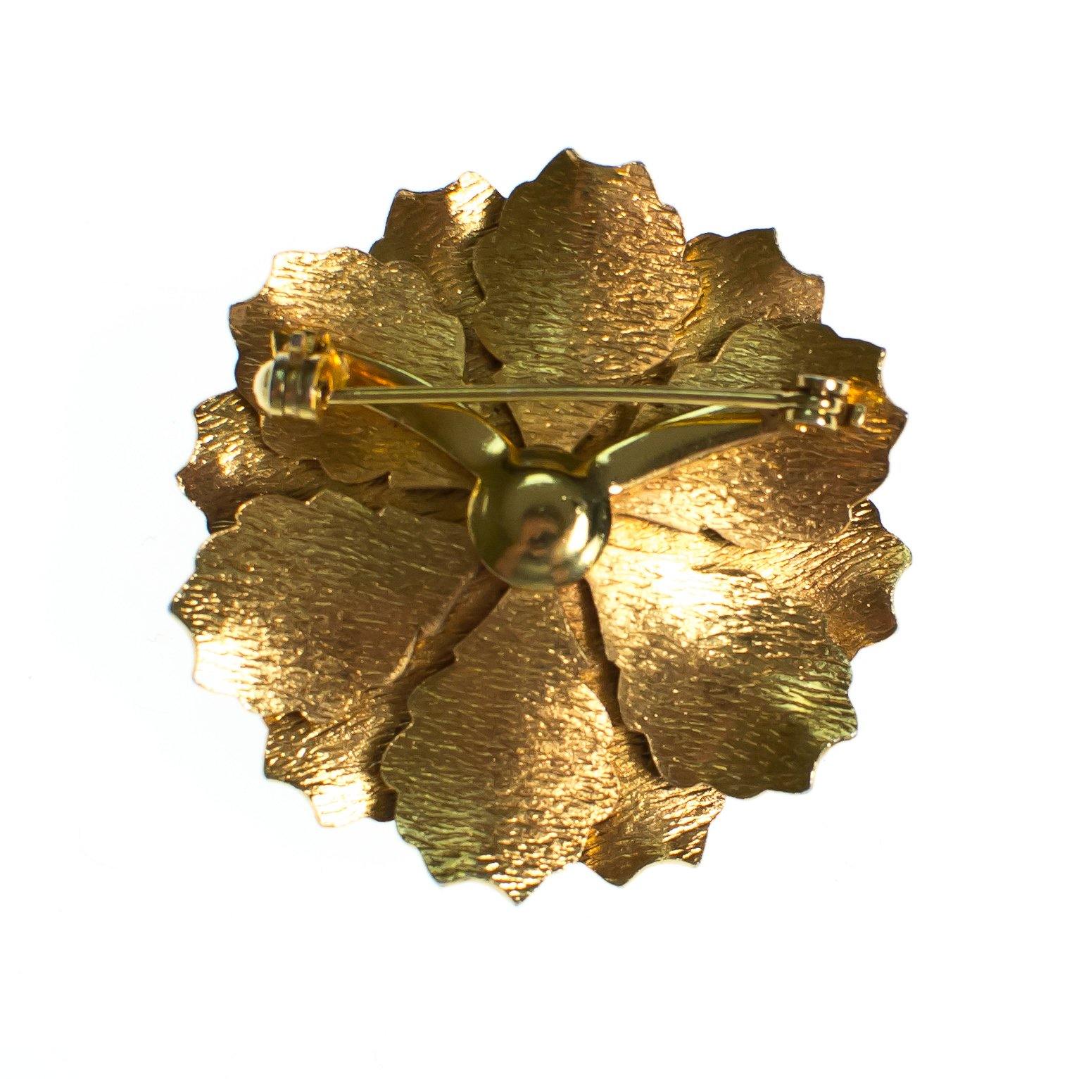 Vintage Blue and Green Enamel Painted Flower Brooch by Vintage Meet Modern - Vintage Meet Modern Vintage Jewelry - Chicago, Illinois - #oldhollywoodglamour #vintagemeetmodern #designervintage #jewelrybox #antiquejewelry #vintagejewelry