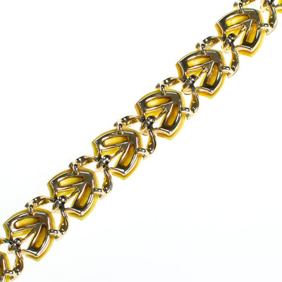 Vintage Lisner Yellow Thermoset Bracelet by Lisner - Vintage Meet Modern Vintage Jewelry - Chicago, Illinois - #oldhollywoodglamour #vintagemeetmodern #designervintage #jewelrybox #antiquejewelry #vintagejewelry