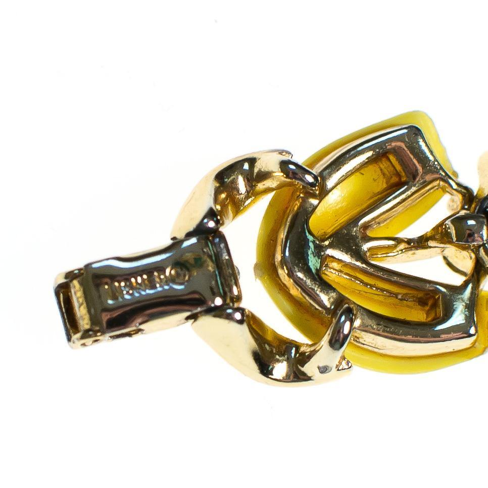 Vintage Lisner Yellow Thermoset Bracelet by Lisner - Vintage Meet Modern Vintage Jewelry - Chicago, Illinois - #oldhollywoodglamour #vintagemeetmodern #designervintage #jewelrybox #antiquejewelry #vintagejewelry