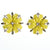Vintage Lisner Yellow Thermoset Earrings