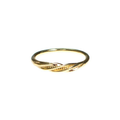 Vintage Delicate Gold Band With Swirl Detail by 1980s - Vintage Meet Modern Vintage Jewelry - Chicago, Illinois - #oldhollywoodglamour #vintagemeetmodern #designervintage #jewelrybox #antiquejewelry #vintagejewelry