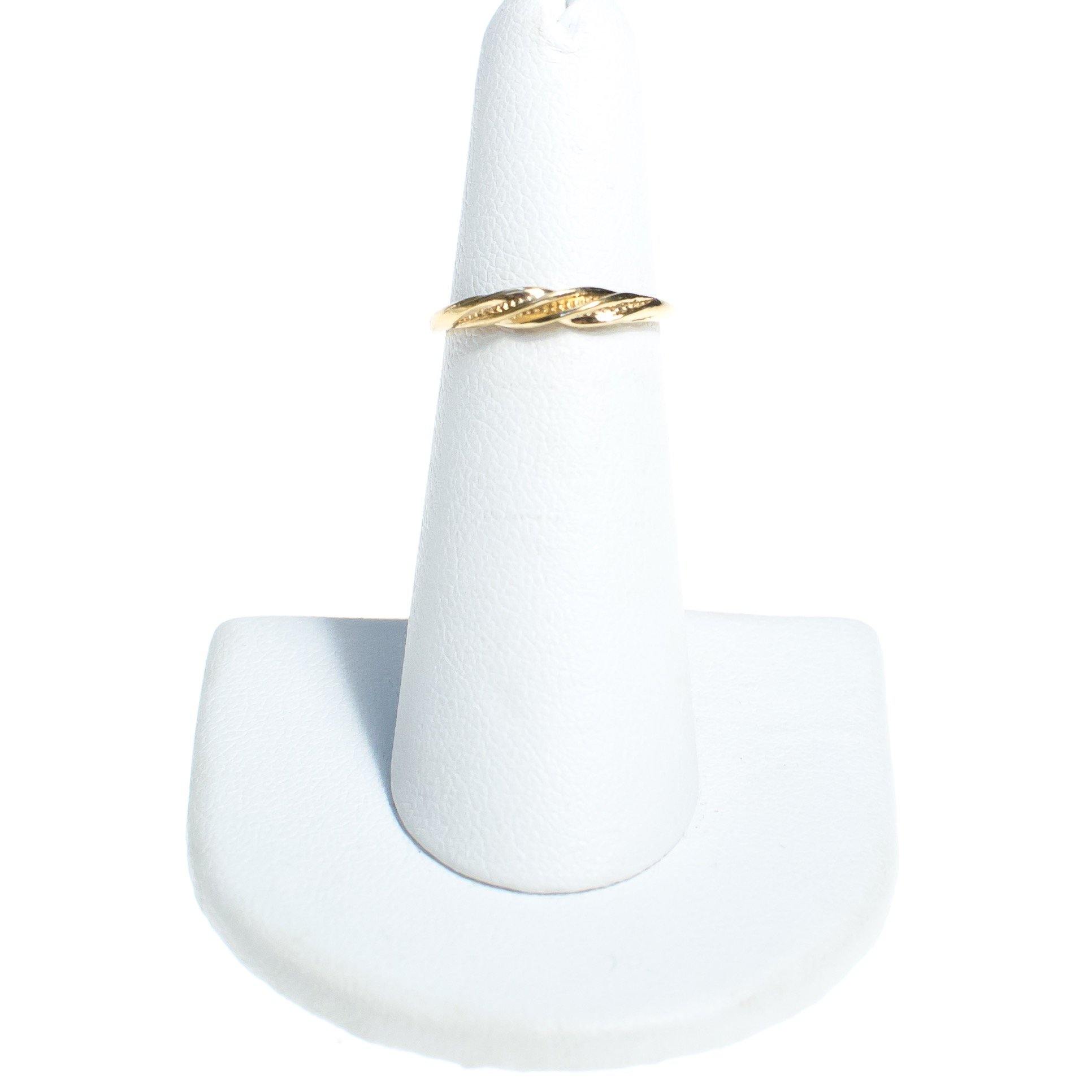 Vintage Delicate Gold Band With Swirl Detail by 1980s - Vintage Meet Modern Vintage Jewelry - Chicago, Illinois - #oldhollywoodglamour #vintagemeetmodern #designervintage #jewelrybox #antiquejewelry #vintagejewelry