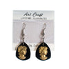 Vintage Gold and Black Dangling Cameo Earrings New Old Stock by Art Craft - Vintage Meet Modern Vintage Jewelry - Chicago, Illinois - #oldhollywoodglamour #vintagemeetmodern #designervintage #jewelrybox #antiquejewelry #vintagejewelry