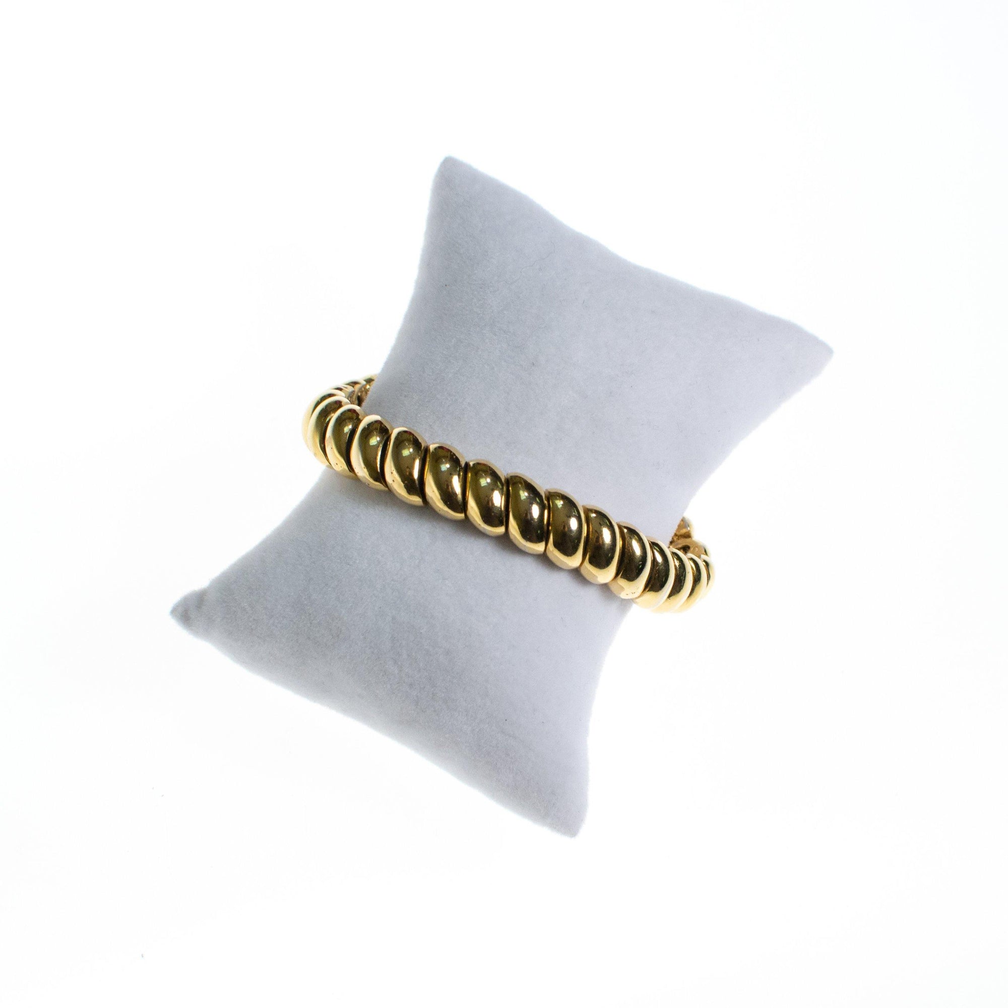Ciner Gold Roller Bracelet by Ciner - Vintage Meet Modern Vintage Jewelry - Chicago, Illinois - #oldhollywoodglamour #vintagemeetmodern #designervintage #jewelrybox #antiquejewelry #vintagejewelry