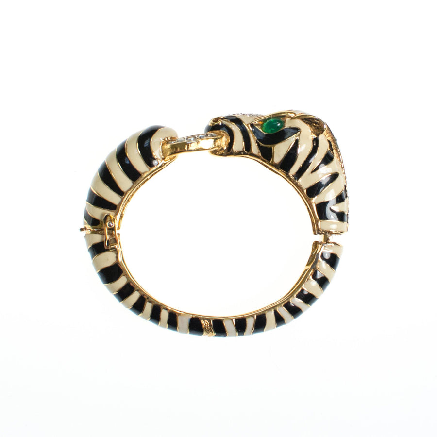 Ciner Zebra Bracelet by Ciner - Vintage Meet Modern Vintage Jewelry - Chicago, Illinois - #oldhollywoodglamour #vintagemeetmodern #designervintage #jewelrybox #antiquejewelry #vintagejewelry