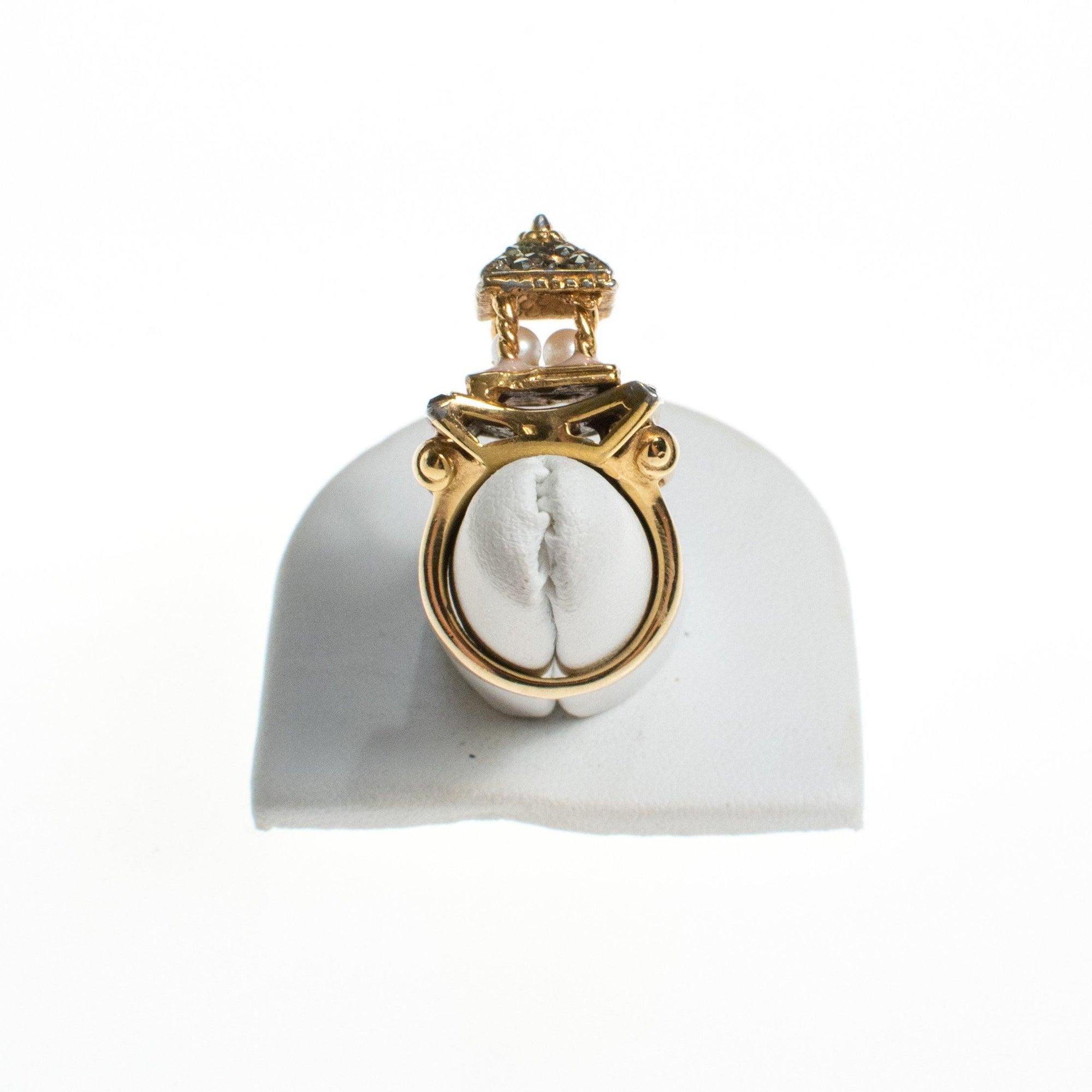 Ciner Pagoda Ring by Ciner - Vintage Meet Modern Vintage Jewelry - Chicago, Illinois - #oldhollywoodglamour #vintagemeetmodern #designervintage #jewelrybox #antiquejewelry #vintagejewelry