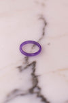Purple Jade Band Ring by Jade - Vintage Meet Modern Vintage Jewelry - Chicago, Illinois - #oldhollywoodglamour #vintagemeetmodern #designervintage #jewelrybox #antiquejewelry #vintagejewelry