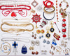 Vintage Red White and Blue Rhinestone Earrings by 1960s - Vintage Meet Modern Vintage Jewelry - Chicago, Illinois - #oldhollywoodglamour #vintagemeetmodern #designervintage #jewelrybox #antiquejewelry #vintagejewelry