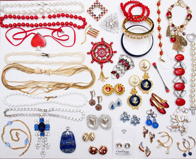 Vintage 1950s Red Bead Necklace by 1950s - Vintage Meet Modern Vintage Jewelry - Chicago, Illinois - #oldhollywoodglamour #vintagemeetmodern #designervintage #jewelrybox #antiquejewelry #vintagejewelry