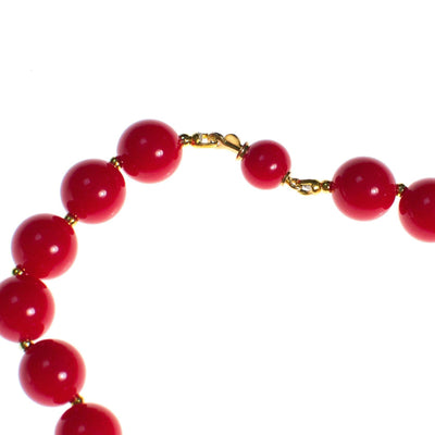 Vintage 1950s Red Bead Necklace by 1950s - Vintage Meet Modern Vintage Jewelry - Chicago, Illinois - #oldhollywoodglamour #vintagemeetmodern #designervintage #jewelrybox #antiquejewelry #vintagejewelry