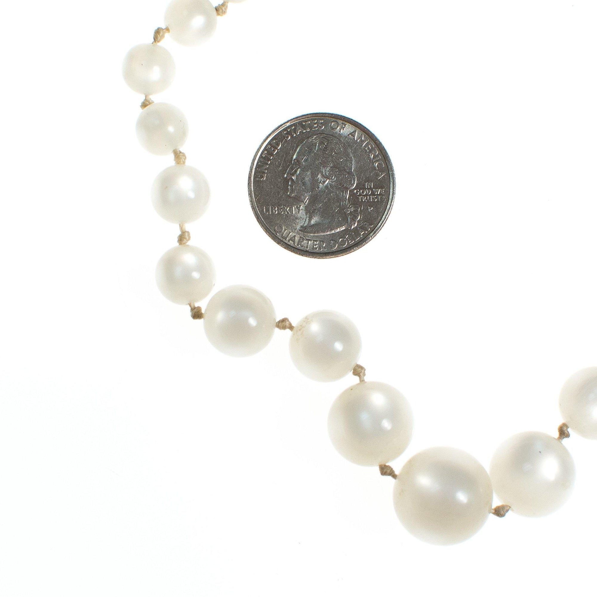 Vintage 1950s White Moonglow Bubble Bead Necklace by 1950s - Vintage Meet Modern Vintage Jewelry - Chicago, Illinois - #oldhollywoodglamour #vintagemeetmodern #designervintage #jewelrybox #antiquejewelry #vintagejewelry