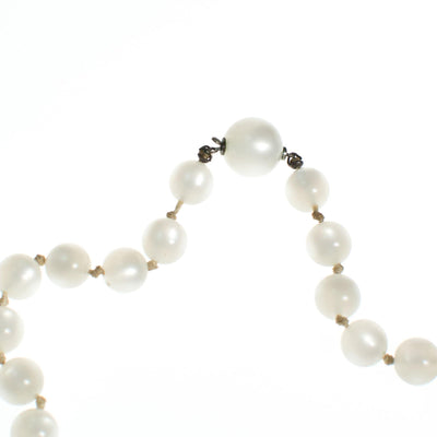 Vintage 1950s White Moonglow Bubble Bead Necklace by 1950s - Vintage Meet Modern Vintage Jewelry - Chicago, Illinois - #oldhollywoodglamour #vintagemeetmodern #designervintage #jewelrybox #antiquejewelry #vintagejewelry