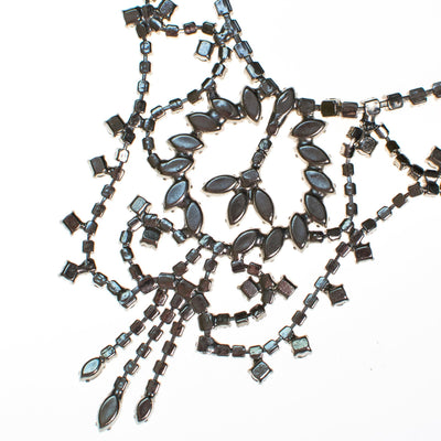 Art Deco Diamante Rhinestone Statement Necklace by Vintage Meet Modern  - Vintage Meet Modern Vintage Jewelry - Chicago, Illinois - #oldhollywoodglamour #vintagemeetmodern #designervintage #jewelrybox #antiquejewelry #vintagejewelry