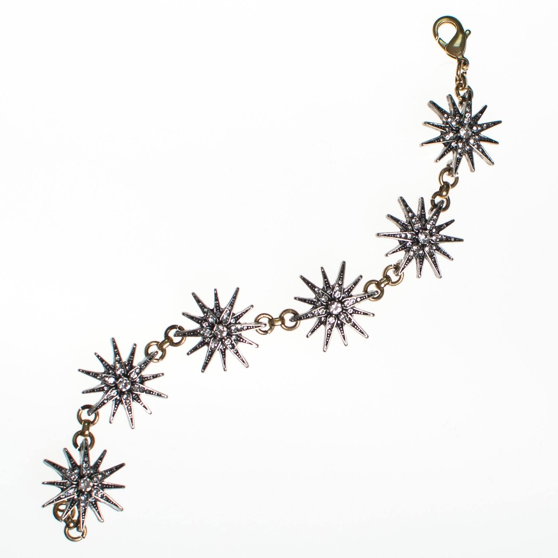 Sparkling Stars Bracelet by Vintage Meet Modern - Vintage Meet Modern Vintage Jewelry - Chicago, Illinois - #oldhollywoodglamour #vintagemeetmodern #designervintage #jewelrybox #antiquejewelry #vintagejewelry