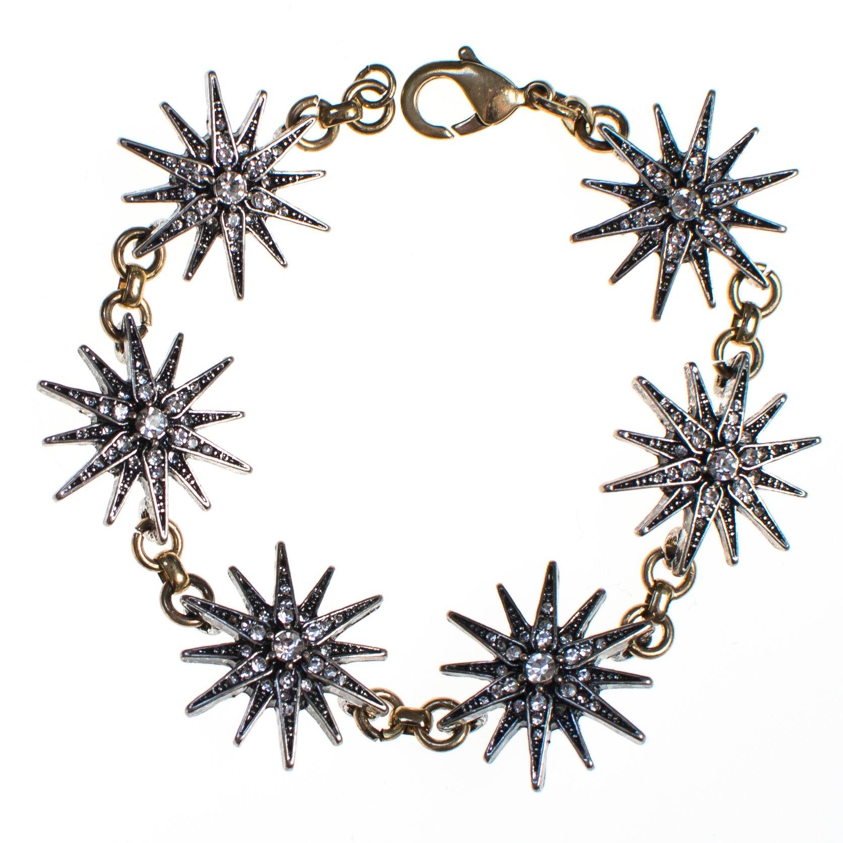 Sparkling Stars Bracelet by Vintage Meet Modern - Vintage Meet Modern Vintage Jewelry - Chicago, Illinois - #oldhollywoodglamour #vintagemeetmodern #designervintage #jewelrybox #antiquejewelry #vintagejewelry