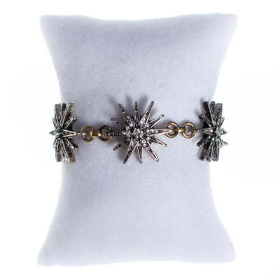 Sparkling Stars Bracelet by Vintage Meet Modern - Vintage Meet Modern Vintage Jewelry - Chicago, Illinois - #oldhollywoodglamour #vintagemeetmodern #designervintage #jewelrybox #antiquejewelry #vintagejewelry