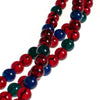 Joan Rivers Emerald Green, Garnet Red, Sapphire Blue Bead Bracelet by Vintage Meet Modern  - Vintage Meet Modern Vintage Jewelry - Chicago, Illinois - #oldhollywoodglamour #vintagemeetmodern #designervintage #jewelrybox #antiquejewelry #vintagejewelry