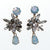 Rhinestone Chandelier Earrings with Opaline and Aurora Borealis Crystals