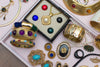 Faceted Black Jade Statement Ring by Jade - Vintage Meet Modern Vintage Jewelry - Chicago, Illinois - #oldhollywoodglamour #vintagemeetmodern #designervintage #jewelrybox #antiquejewelry #vintagejewelry