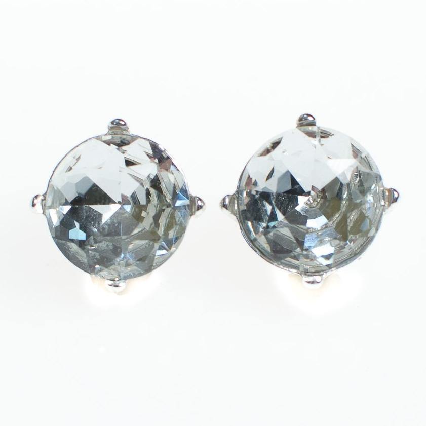 Crystal Clear Candy Stud Earrings by Vintage Meet Modern - Vintage Meet Modern Vintage Jewelry - Chicago, Illinois - #oldhollywoodglamour #vintagemeetmodern #designervintage #jewelrybox #antiquejewelry #vintagejewelry