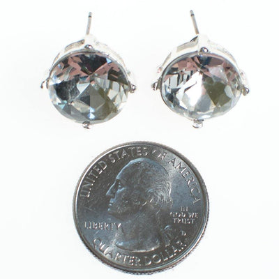 Crystal Clear Candy Stud Earrings by Vintage Meet Modern - Vintage Meet Modern Vintage Jewelry - Chicago, Illinois - #oldhollywoodglamour #vintagemeetmodern #designervintage #jewelrybox #antiquejewelry #vintagejewelry